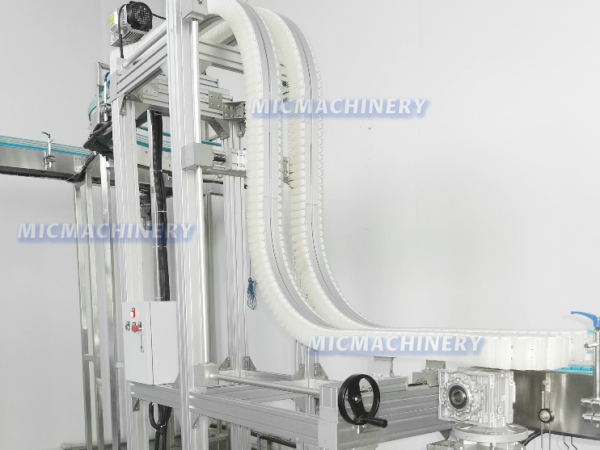 Glass Bottle Depalletizer Machine Bottle Clamp Elevator