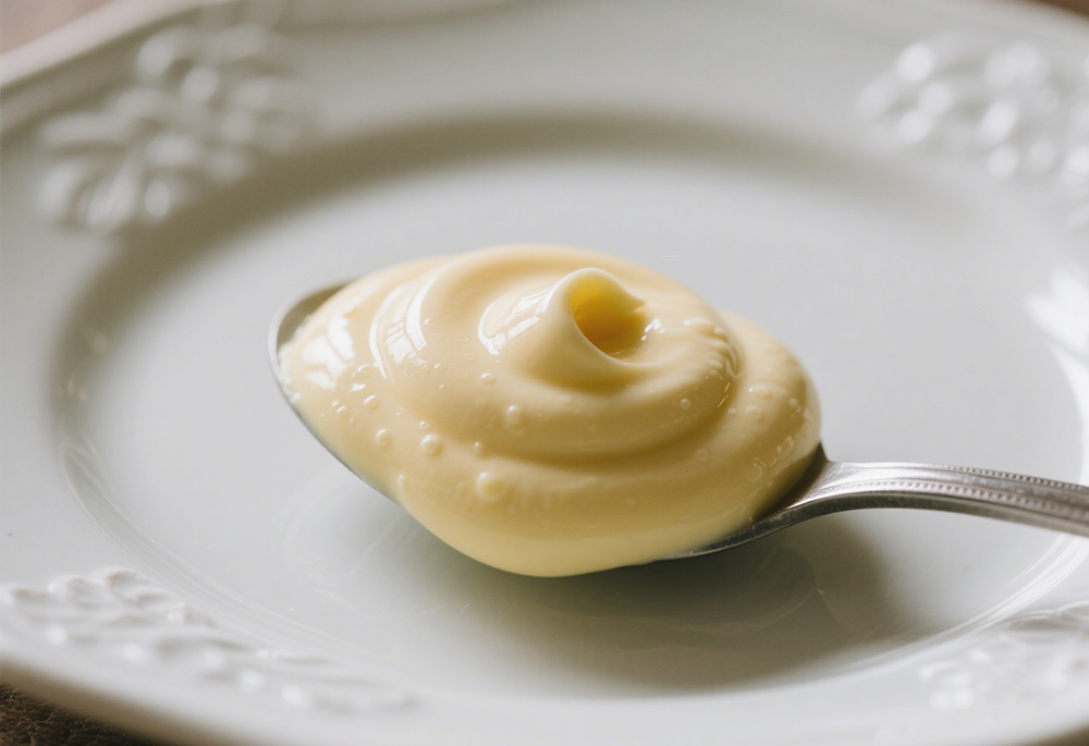 a spoonful of mayonnaise.