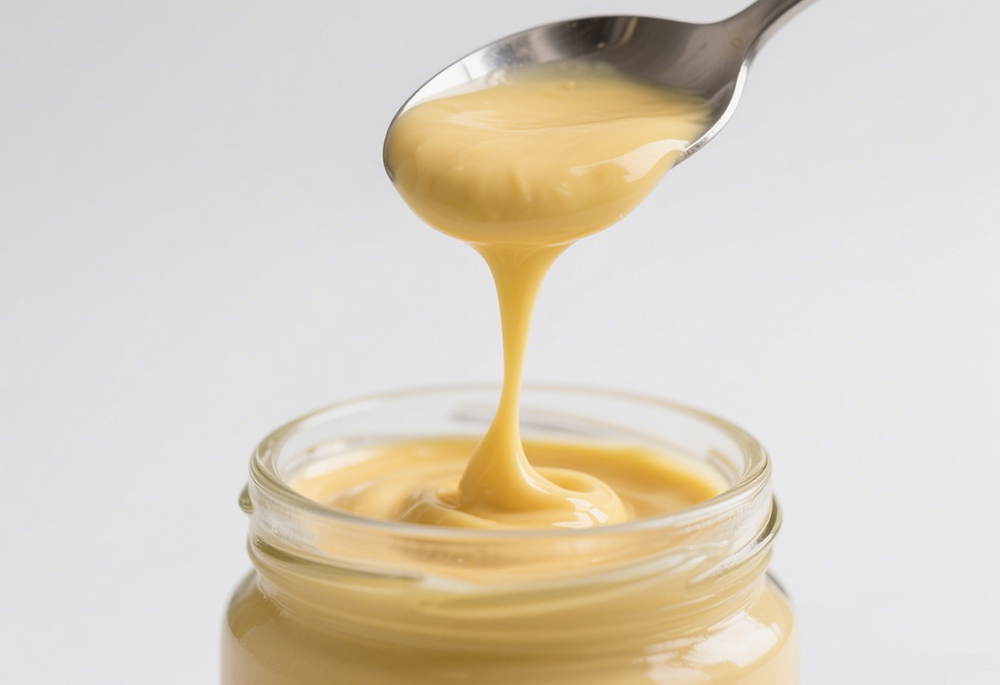 sticky mayonnaise.