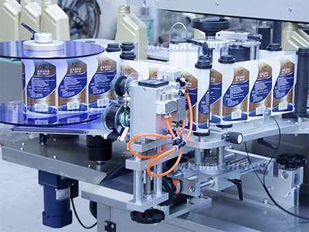 Label machine display