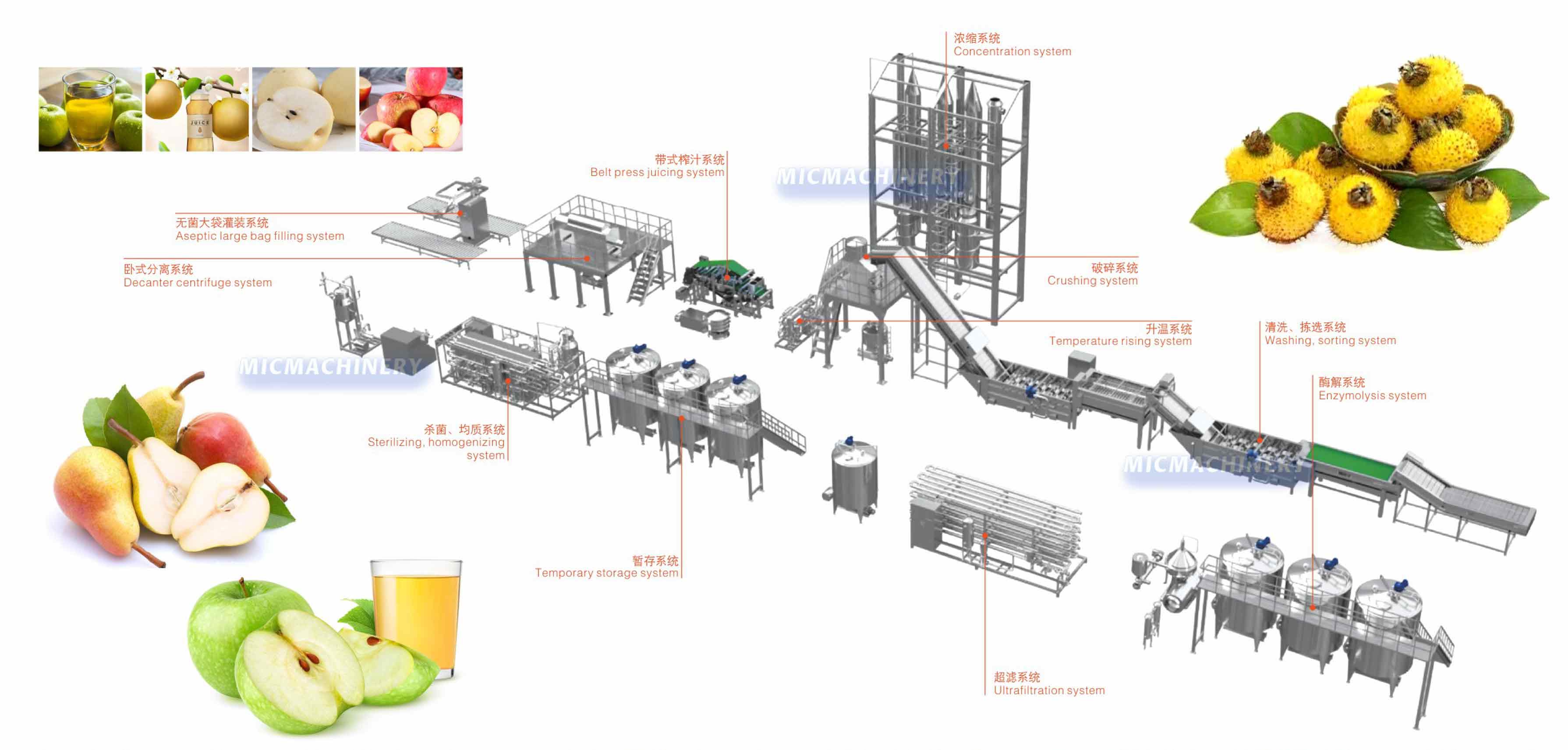 apple juice production line