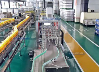 Rear packaging production line