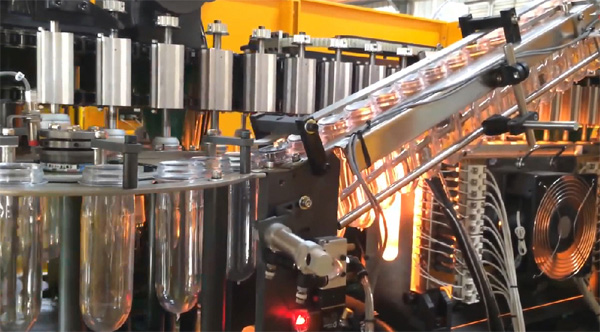 automatic blowing filling capping machine of blowing part