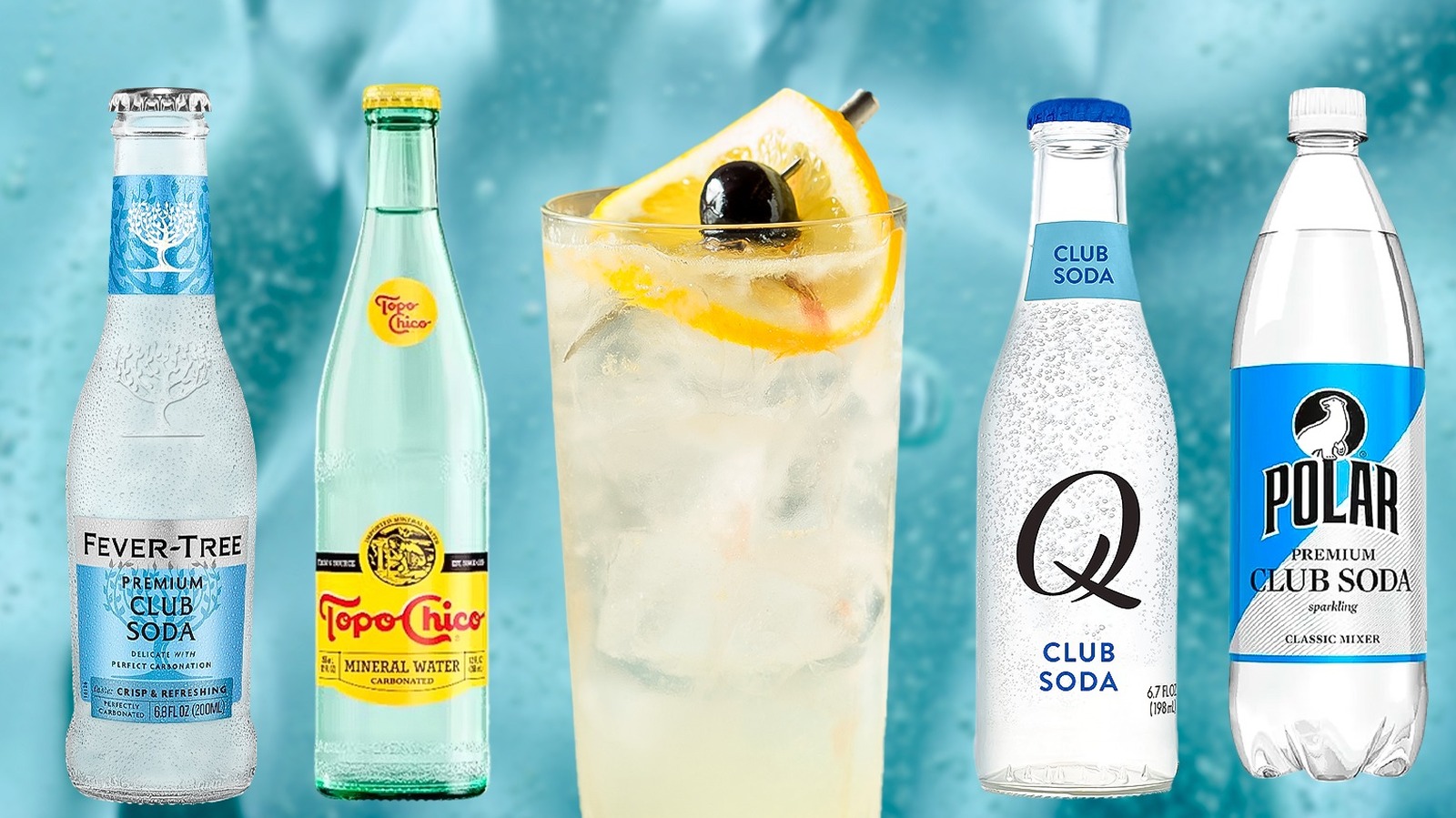 Various packaging soda water