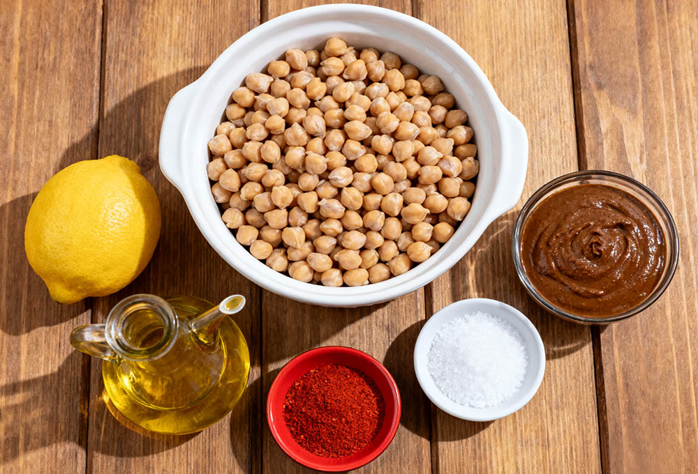 ingredients for hummus