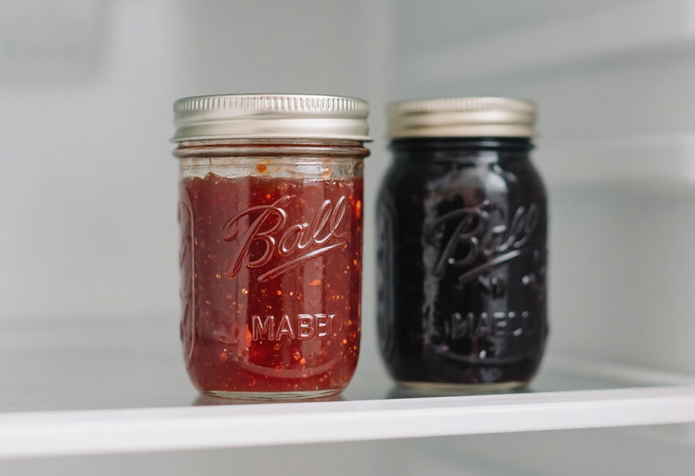 The jam in the fridge 
