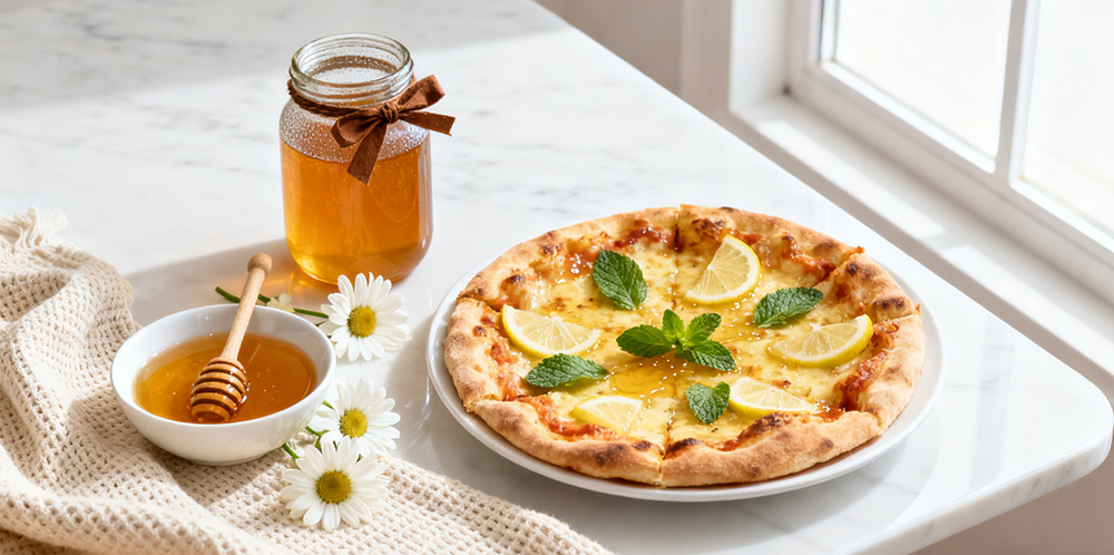 honey and pizza