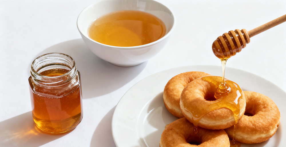 honey and donuts