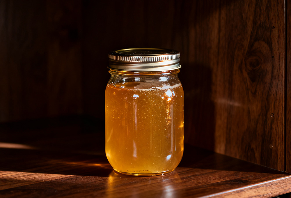 honey stored in the cabinet