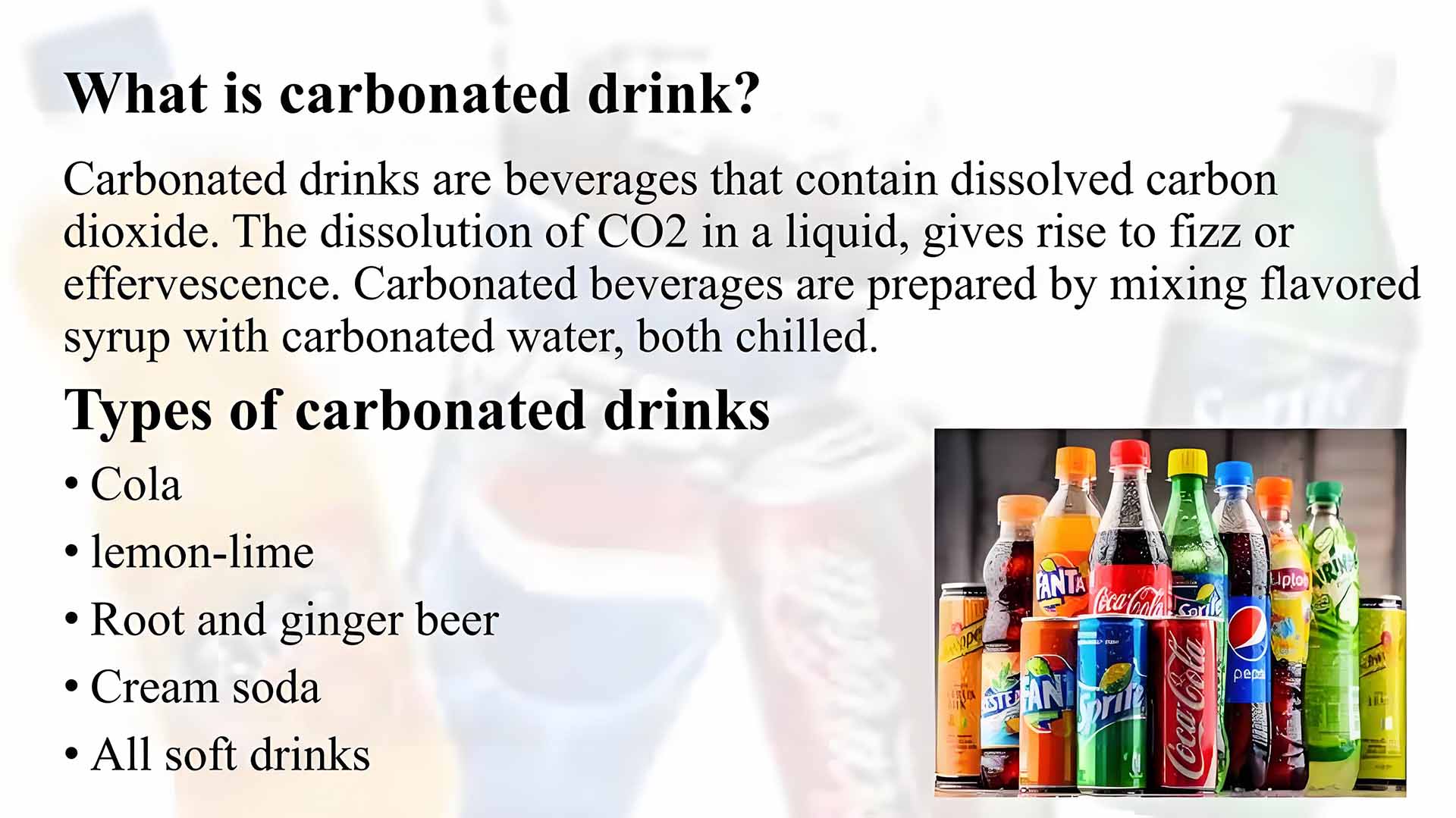 what is a carbonated beverage