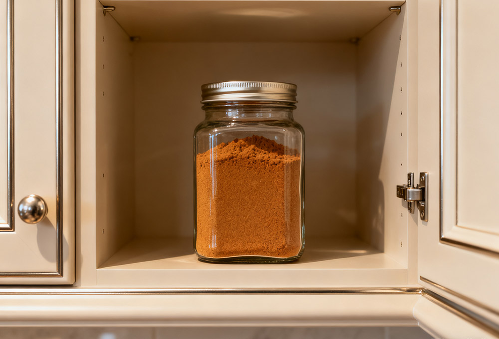 pumpkin pie spice in the cabinet