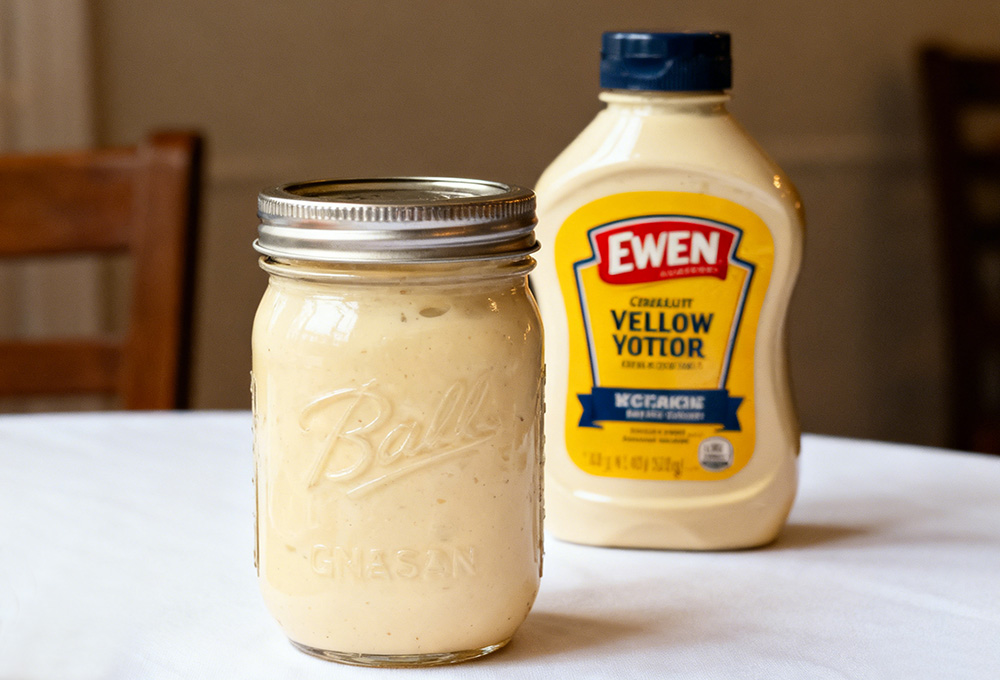 homemade and purchased mayonnaise
