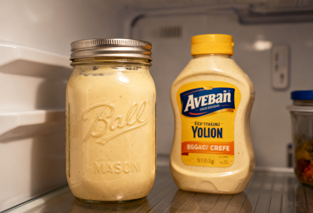 mayonnaise in the fridge