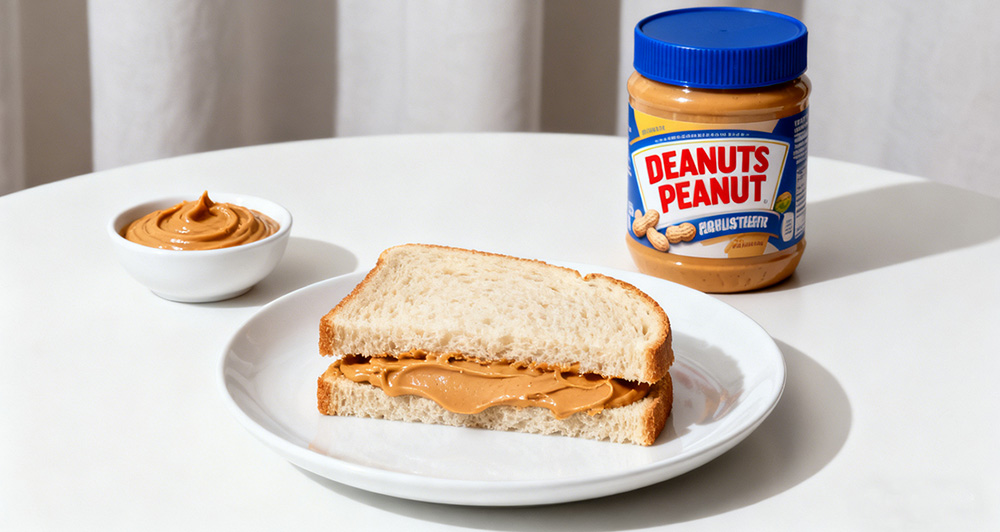 peanut butter and sandwiches
