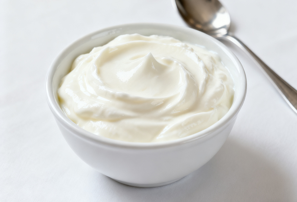 greek yogurt in a bowl
