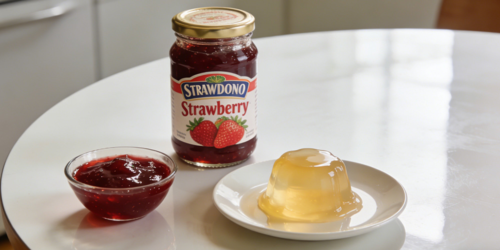 jam and jelly on the table