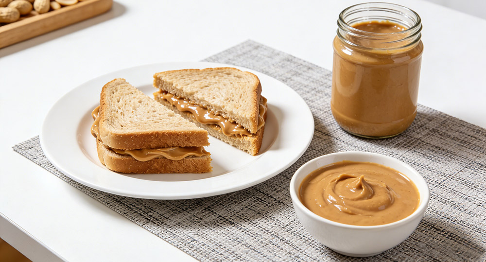 peanut butter and sandwiches