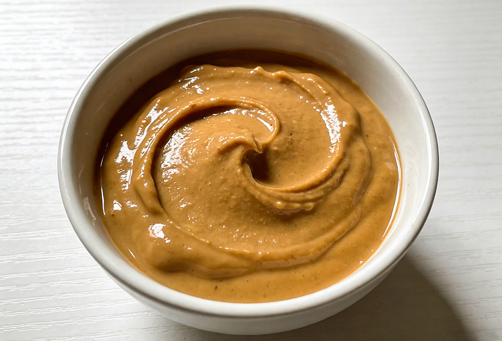 a bowl of peanut butter