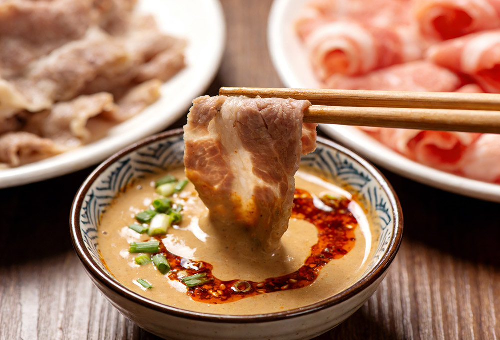 Sesame Sauce Hot Pot with Lamb