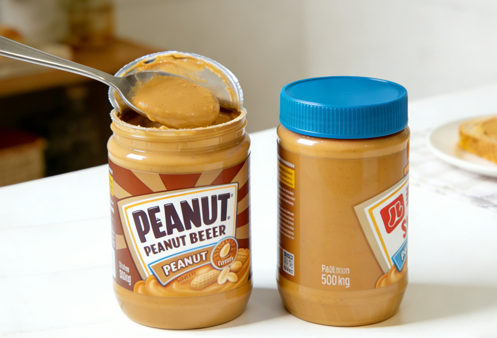 opened and unopened peanut butter