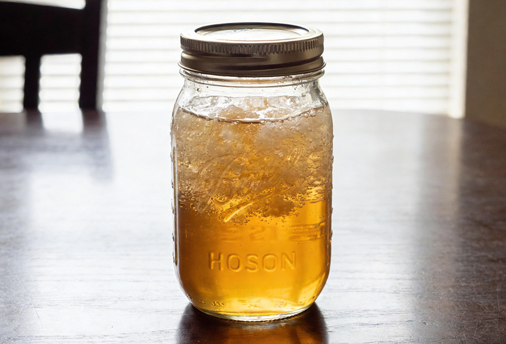 crystallized raw honey