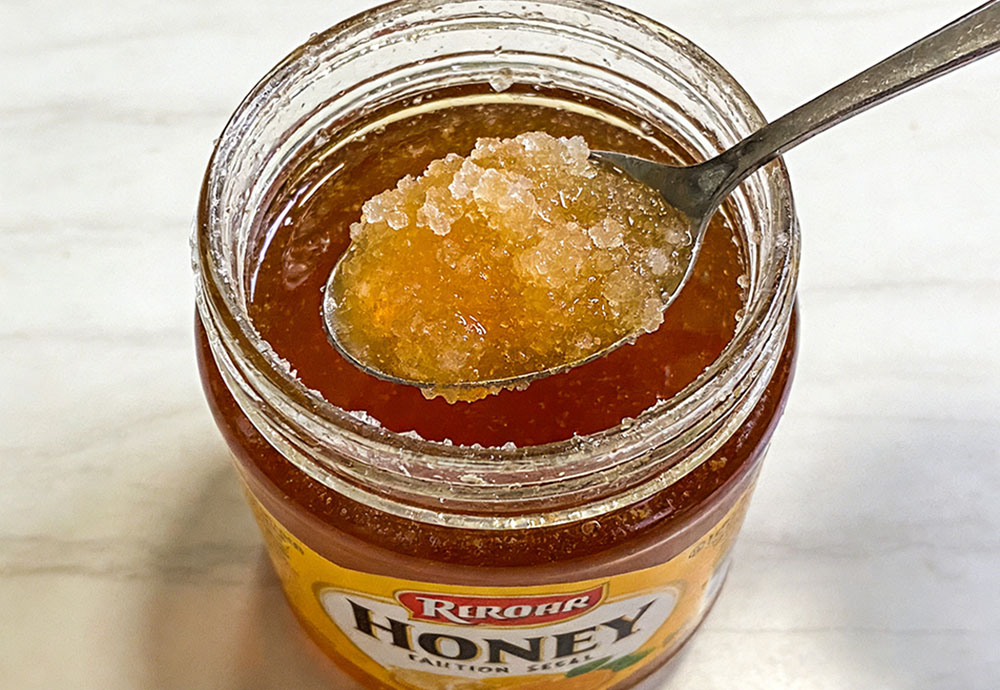 crystallized commercial honey