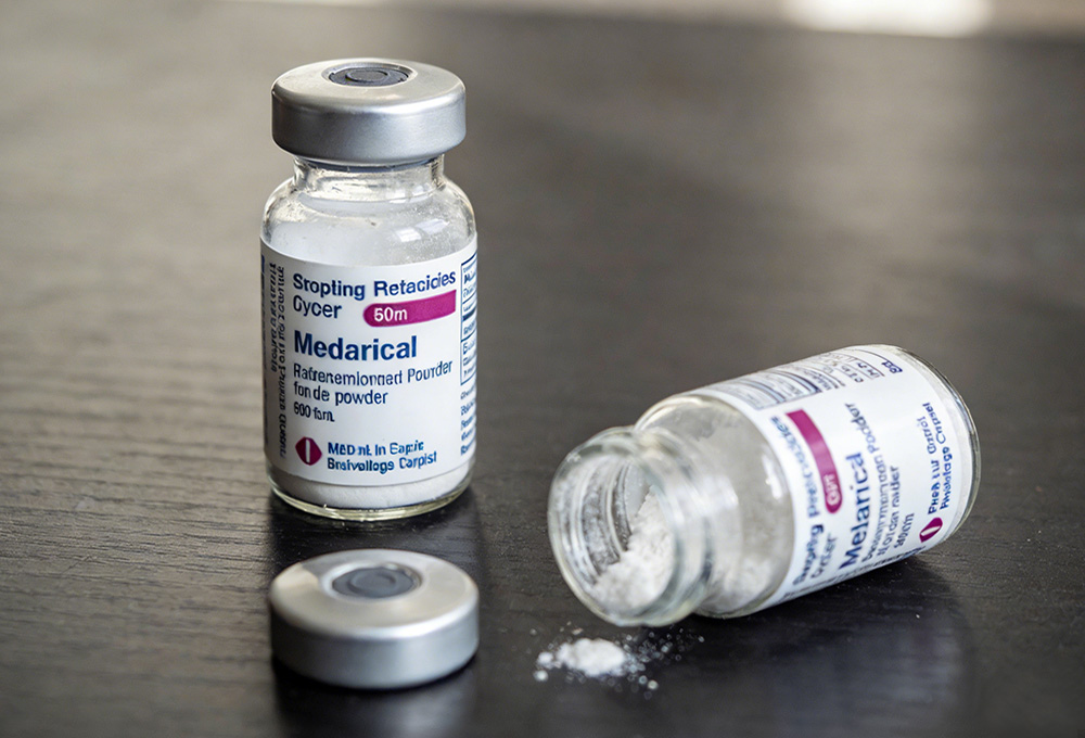 opened and unopened pharmaceutical vials