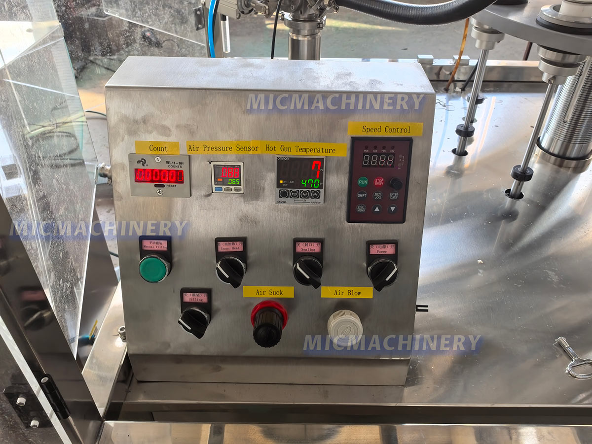 tube filler machine Control Panel