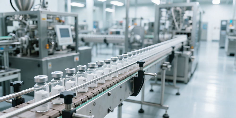 vial filling machine production line