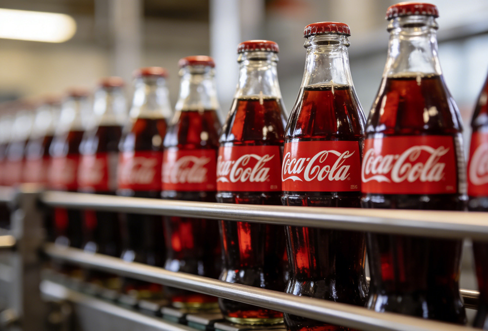 coke on the conveyor belt