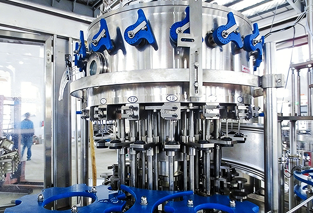 the main platform of soda filling machine