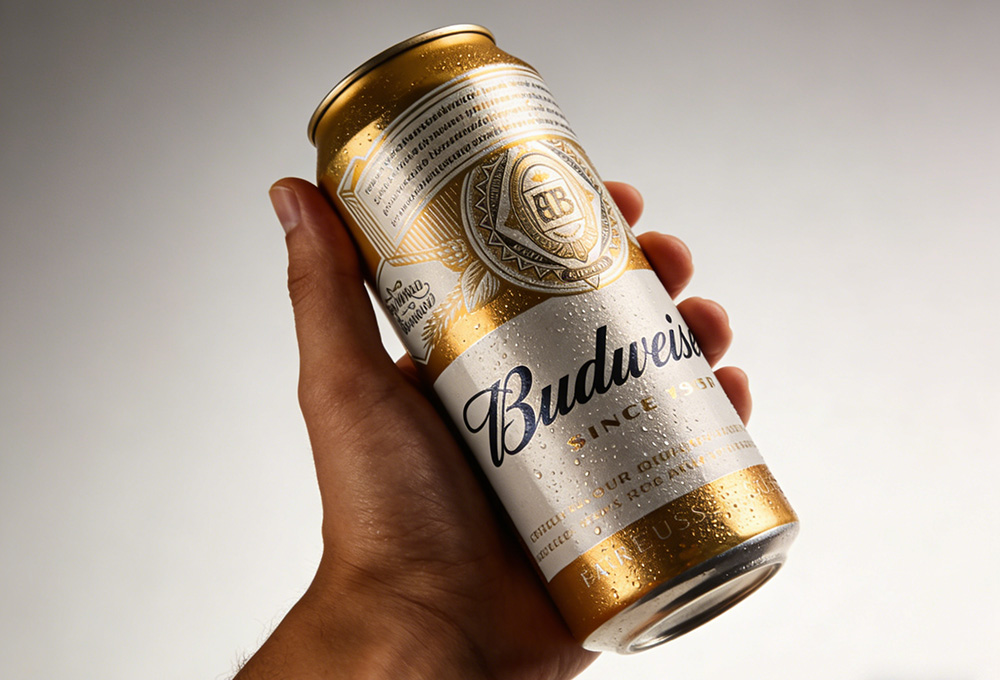 holding a can of beer in hand