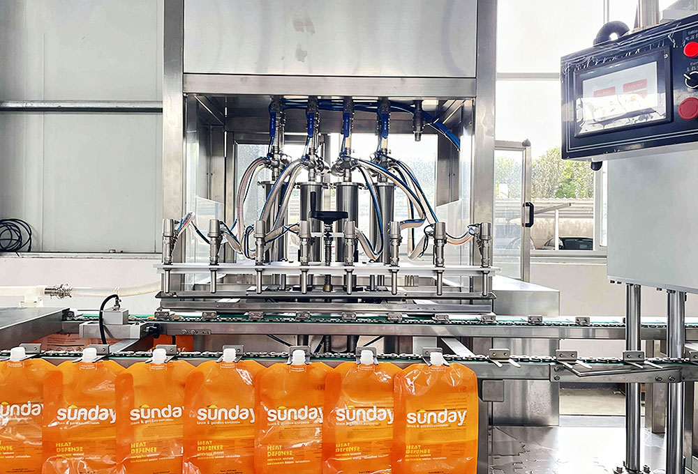 Automatic sauce filling production line