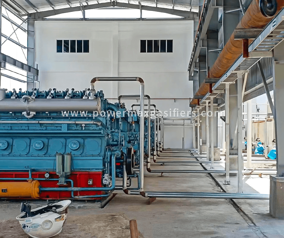 Six 500 kW gas generator sets for the 3 MW wood chip power project in Malaysia