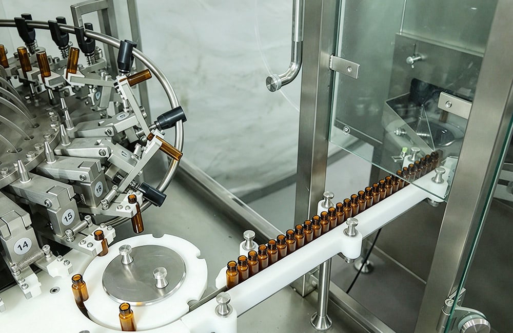 Ampoule washing machine