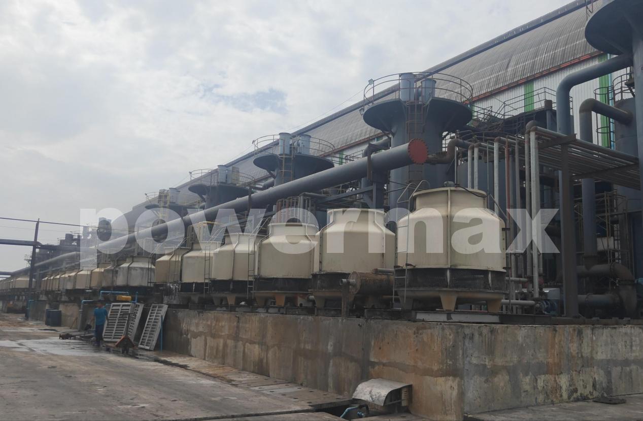 Syngas cooling and cleaning system at Myanmar 12 MW rice husk power project